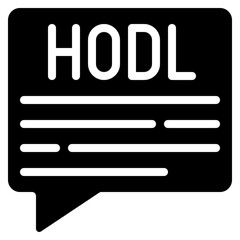 HODL Message Icon