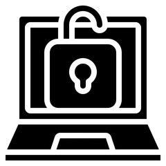 Unsecure Laptop Icon