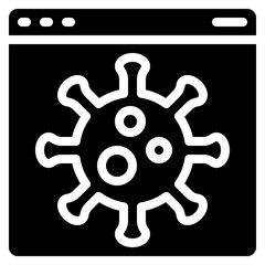 Obraz premium Website Virus Icon