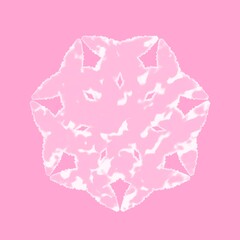 Ethnic oriental mandala. Repeating floral patterns. New Year's snowflake. Background for scrapbooking.