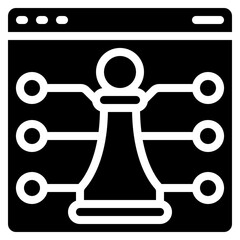 Obraz premium Digital Strategy Icon