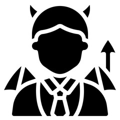 Devil Business Man Icon