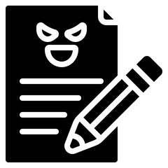 Evil Writing Icon