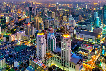 View of Bangkok at night