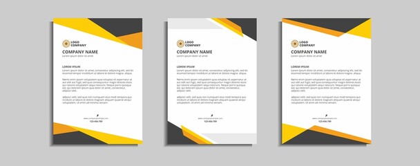 modern corporate letterhead template design