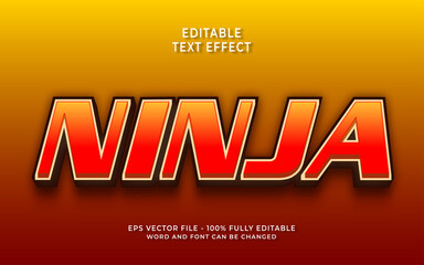 Ninja Editable Text Effect