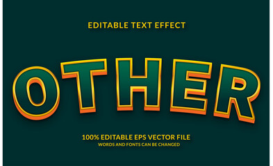 Other Editable Text Effect