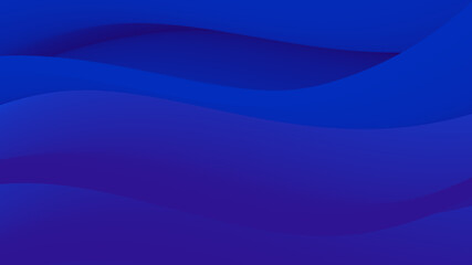 Abstract gradient background curves in blue tones. Blue gradient shape vector illustration.