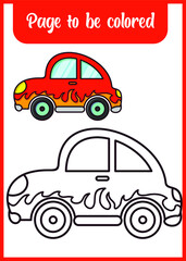 coloring book for kids baby cute cartoon character 