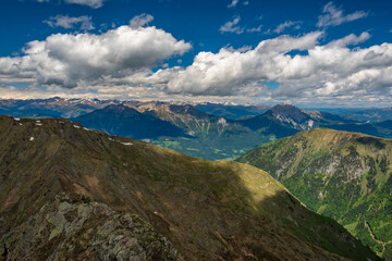 Naklejka premium Spring day trekking in the beautiful Carnic Alps, Friuli-Venezia Giulia, Italy