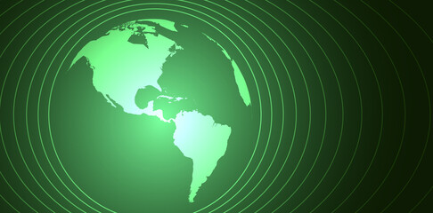 mondo, pianeta, onde, comunicazione