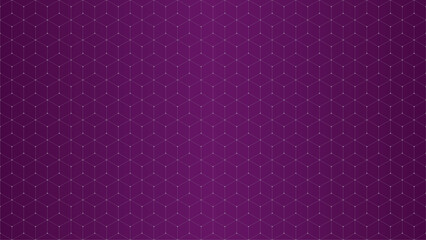 Isometric Cubes HD Purple Background. Vector pattern for Presentation