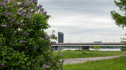 Bridges, architecture and view of Riga, Latvia