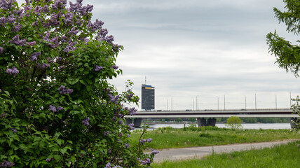 Bridges, architecture and view of Riga, Latvia