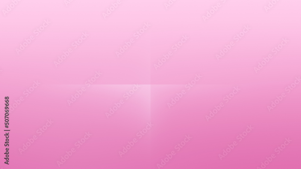 Poster pink color gradient background with folded center, lines or cross in the middle. abstract minimal ba