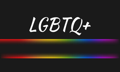 LGBT rainbow flag symbol lesbian, gay, bisexual, transgender. Poster, card, banner, background