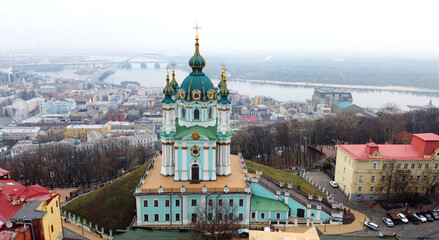 st basil cathedral view on Dnipro