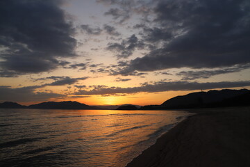 SDGs地球の神秘と海とソラ！山口県の夕日と海の輝くヒカリ！