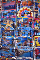 Postcards of Gargano and Vieste, Apulia region, Italy.