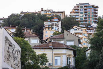 Fototapeta na wymiar Architecture of Veliko Tarnovo city in Bulgaria