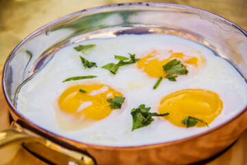 Egyptian Oriental and Traditional Food, shots is selective focus with shallow depth of field.
