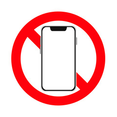 スマートフォン禁止のマーク。
