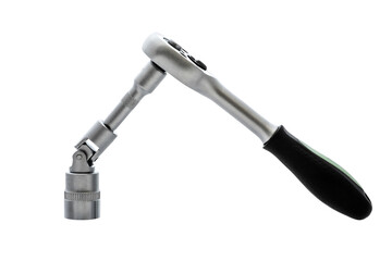 ratchet wrench for socket heads on a white background