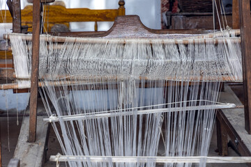 Close up on a traditional loom, Bulgaria