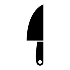 glyph knife isolated on white background