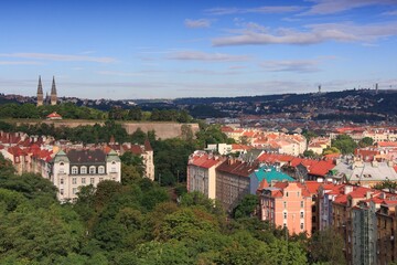 Fototapeta na wymiar Prague city Nusle district