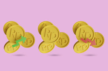 rupiah, indonesia, isometric, money, economy, symbol, vector, advance, analytic, arrow, bank, bundle, business, cash, chart, coin, company, corporate, currency, data, diagram, estimation, finance, fin