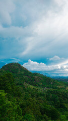 clouds over the mountains