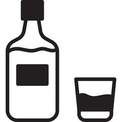 Drinks and beverages mixed icon.