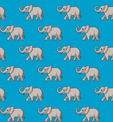 Elephants pattern