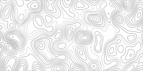 Abstract background with contour topographic map vector illustration. Topographic map backdrop. Conditional geography scheme and the terrain path. Vector contour topographic map background. Topography