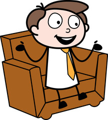 person shiting down on sofa