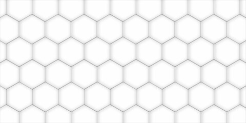 Abstract background with seamless pattern with hexagons . White soft light bubbles pattern of hydrogel balls as contemporary abstract background. paper  texture and geometric design with vector .