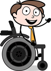 person with a wheelchair