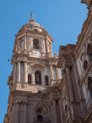 Glockenturm der Kathedrale von Malaga, Spanien
