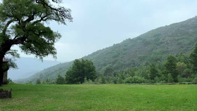 monastery of Sao Joao d Arga mosteiro e igreja de Sao Joao dArga. High quality 4k footage