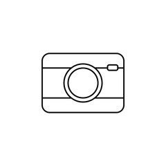 Camera, Photography, Digital, Photo Thin Line Icon Vector Illustration Logo Template. Suitable For Many Purposes.