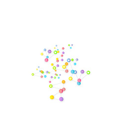 Social media marketing icons internet tags target