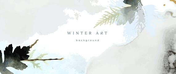 winter art watercolor season holiday texture white