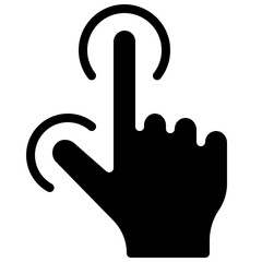 Finger And Thumb Tap Icon