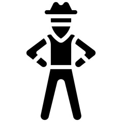Cowboy Person Icon