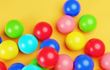 3D素材_カラーボール