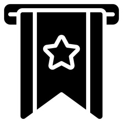 Folded Ribbon Icon