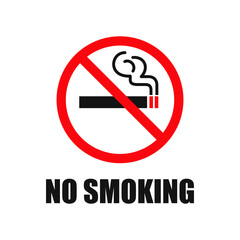 No smoking symbol sign vector