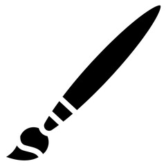Thin Paint Brush Icon