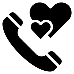 Love Phone Call Icon